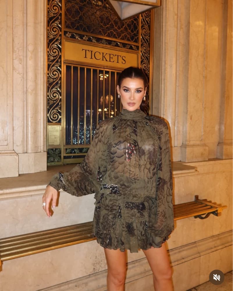 Ronny Kobo Tonchi Dress In Jade Cameo - Image 1