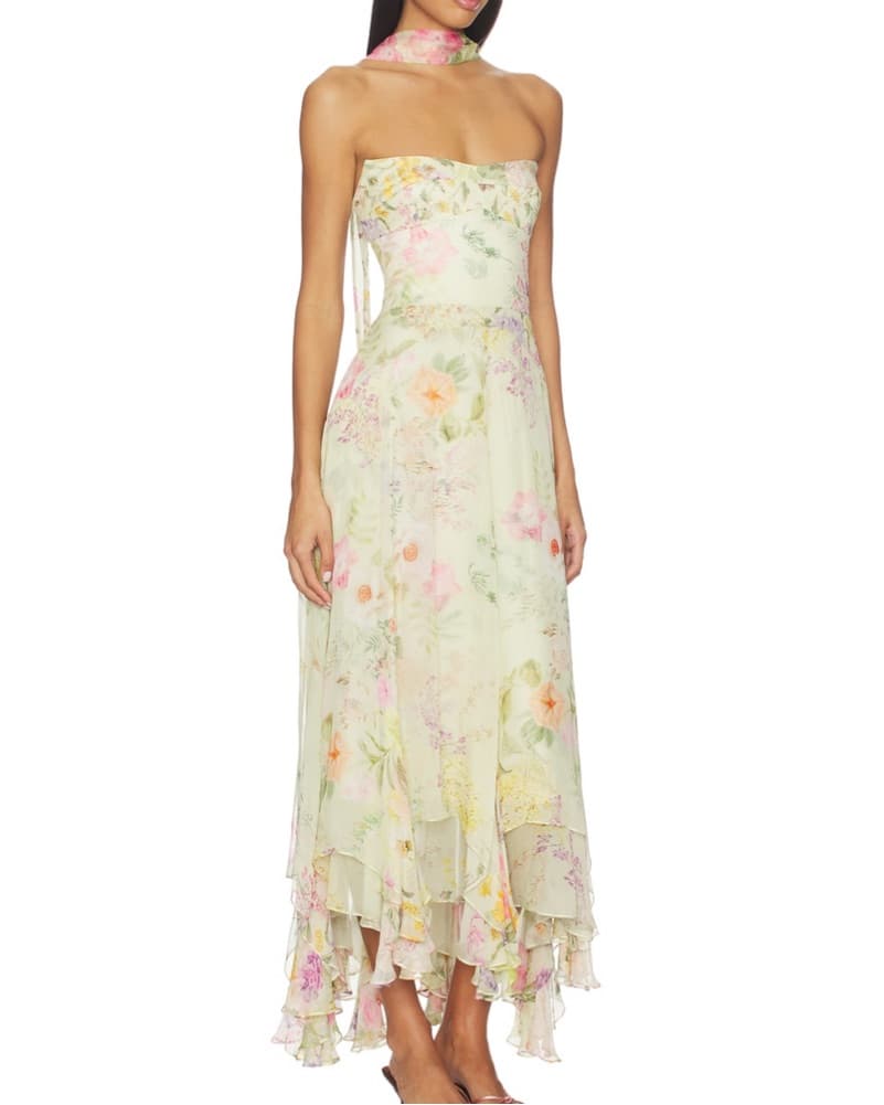 Amanda Uprichard Monterey Dress & Scarf - Image 3
