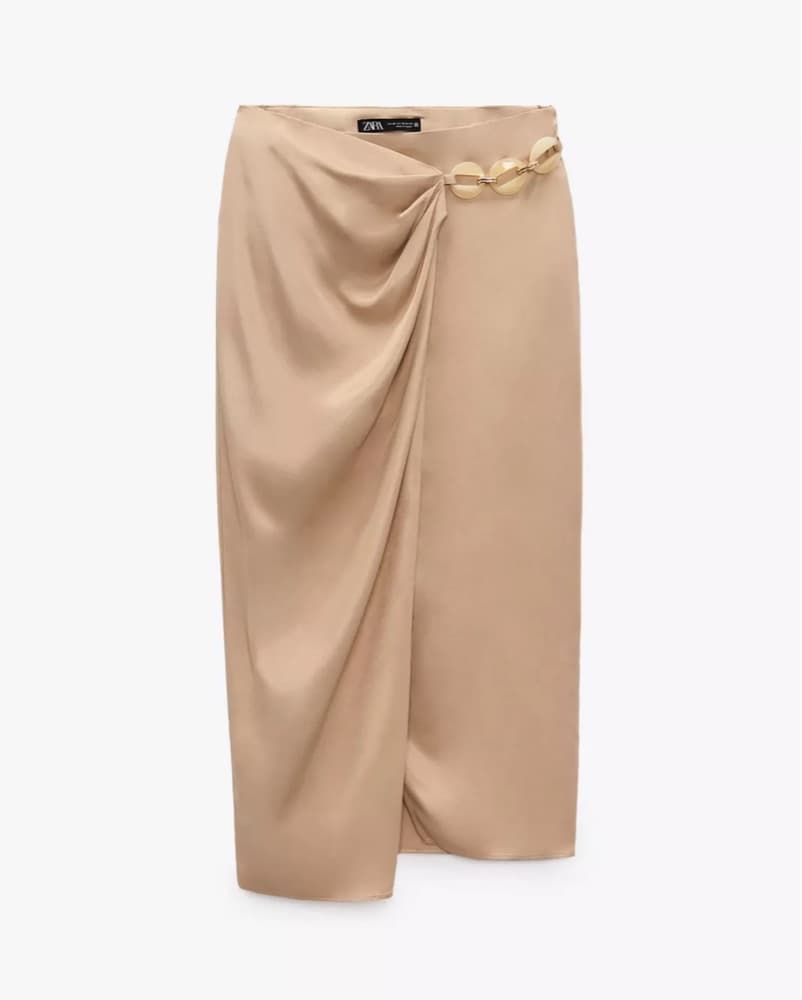 Beige Midi Skirt  - Image 1