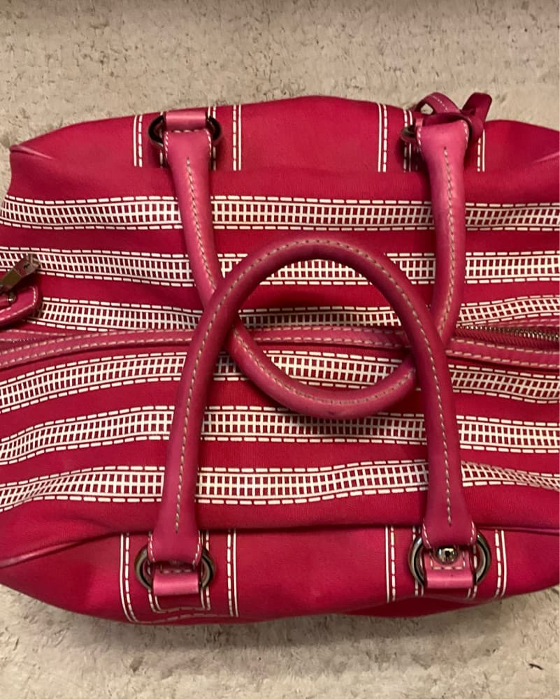 Vibrant Fuchsia D&G Canvas Travel Bag - Image 2