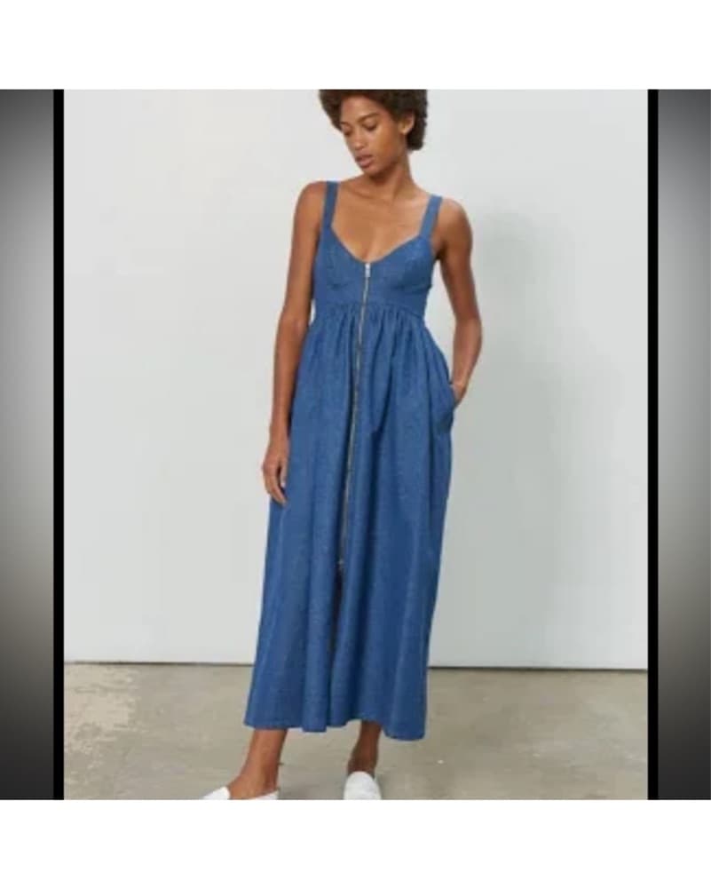 Mara Hoffman Denim Dress - Image 2