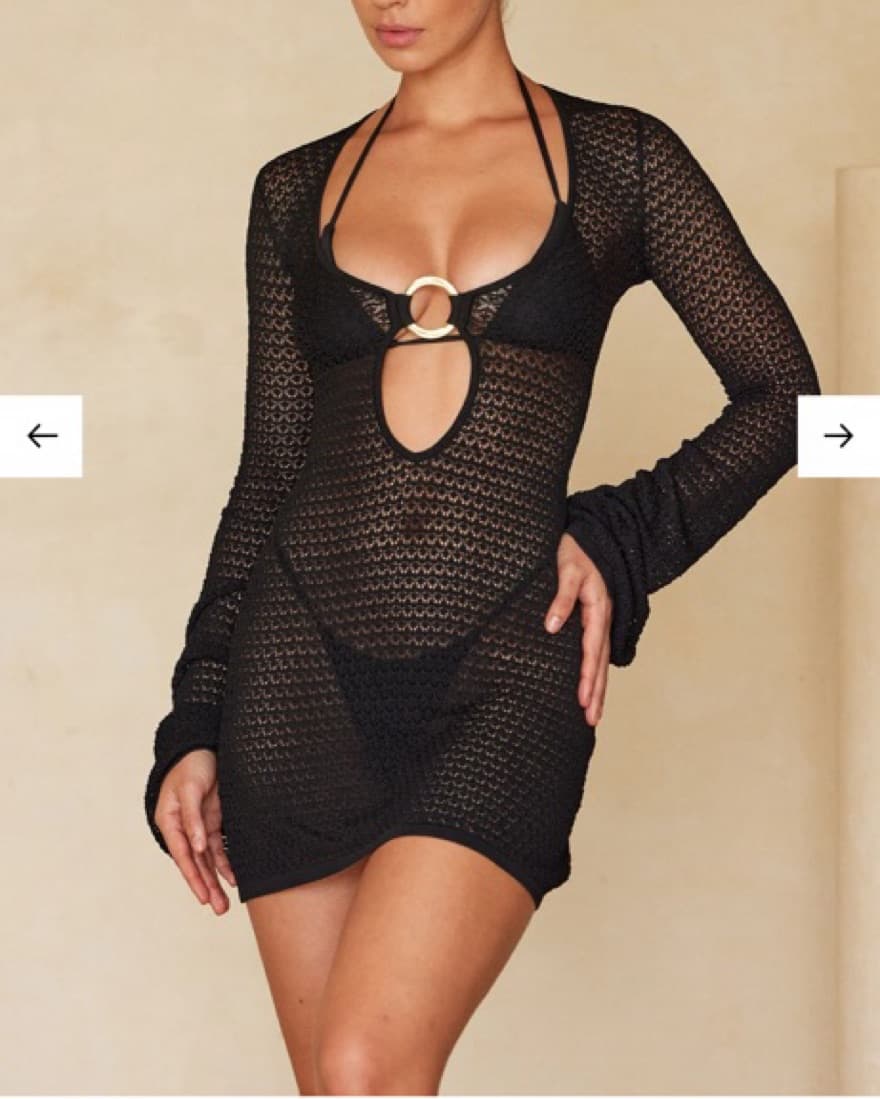 Monday Swimwear Black Cover Up - Image 3