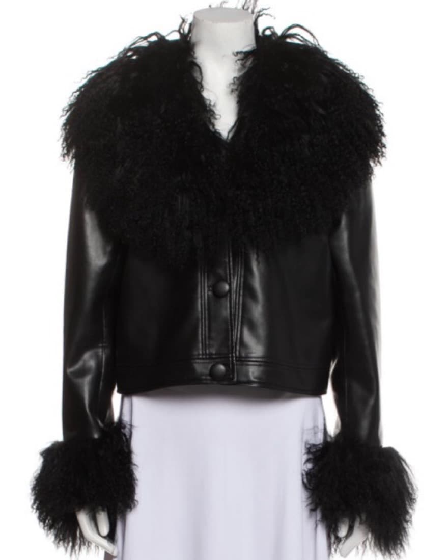 Charlotte Simone Black Faux Fur Coat - Image 1