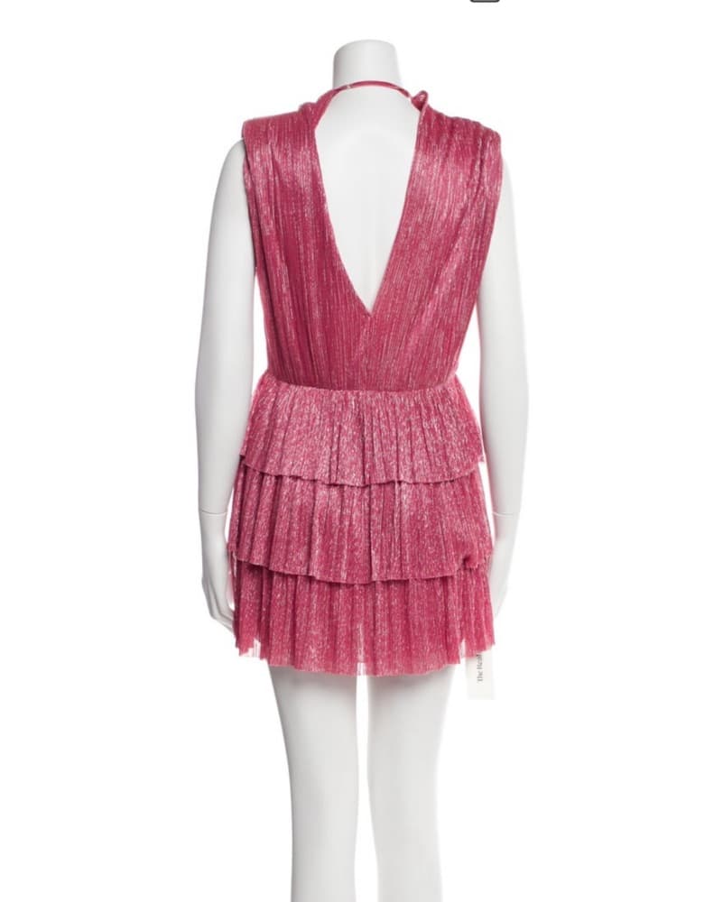 Pink Shimmer Sabina Musayev Dress - Image 3