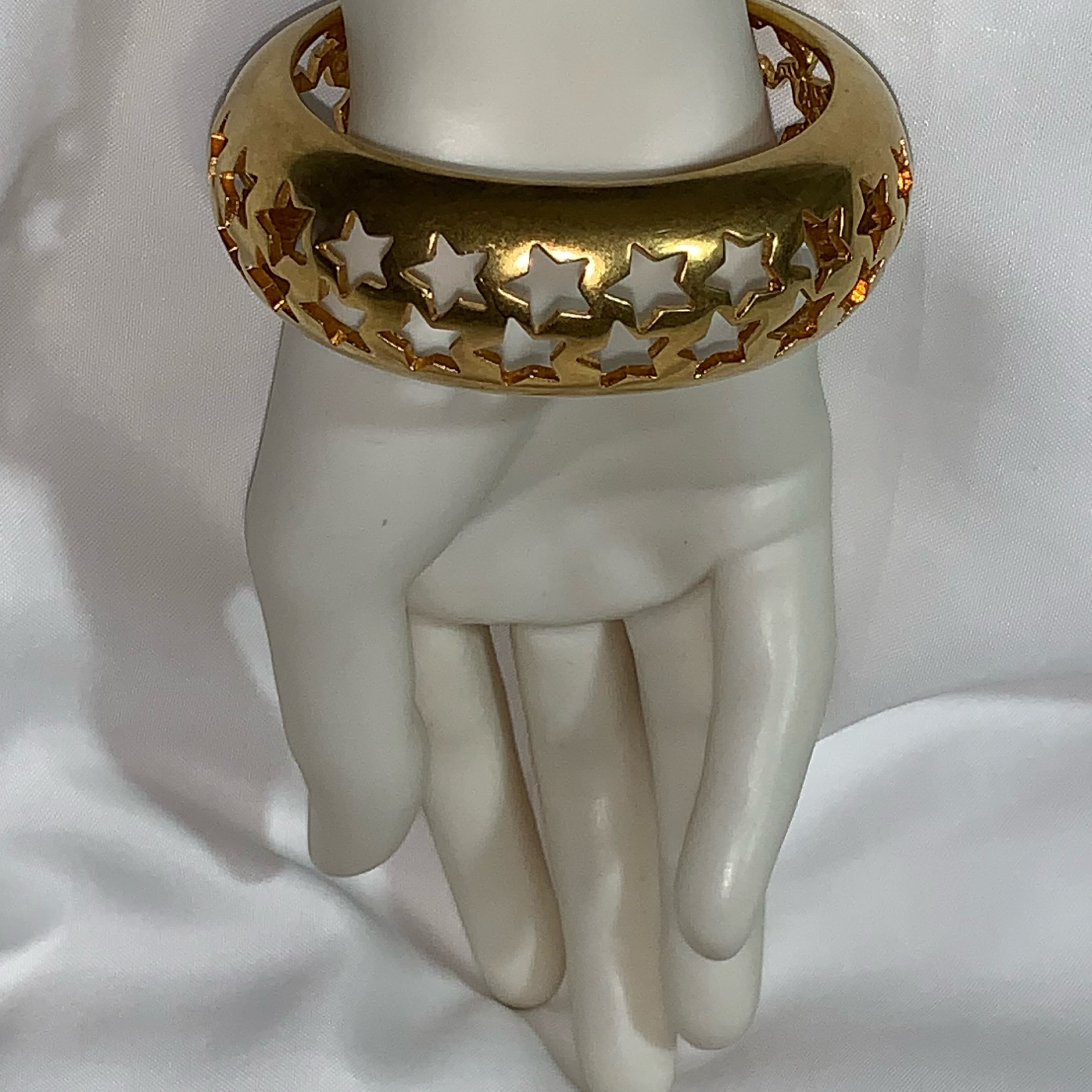 SAINT LAURENT 14k plate STAR cuff - Image 6
