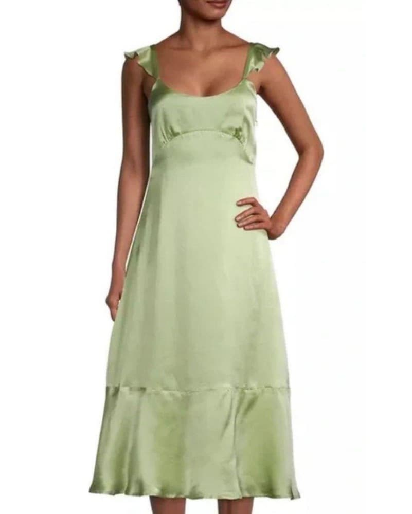 Roller Rabbit Sage Silk Dress - Image 1