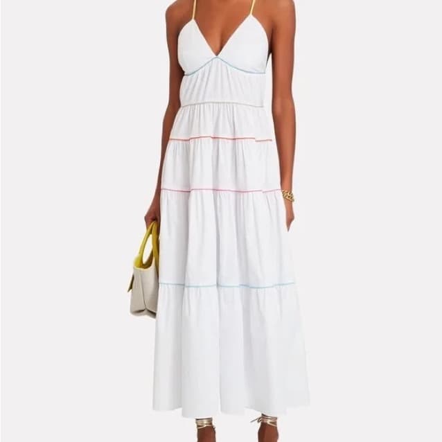 Staud Cleo Midi Dress - Image 1