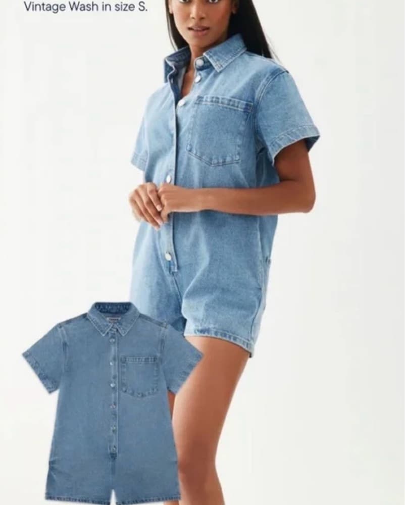 Parke Denim Romper - Image 1