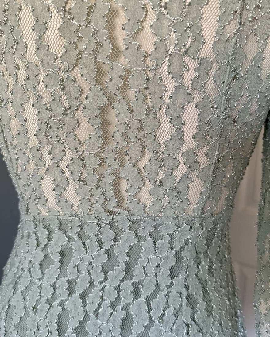 Free People Mint Green Lace Dress - Image 6