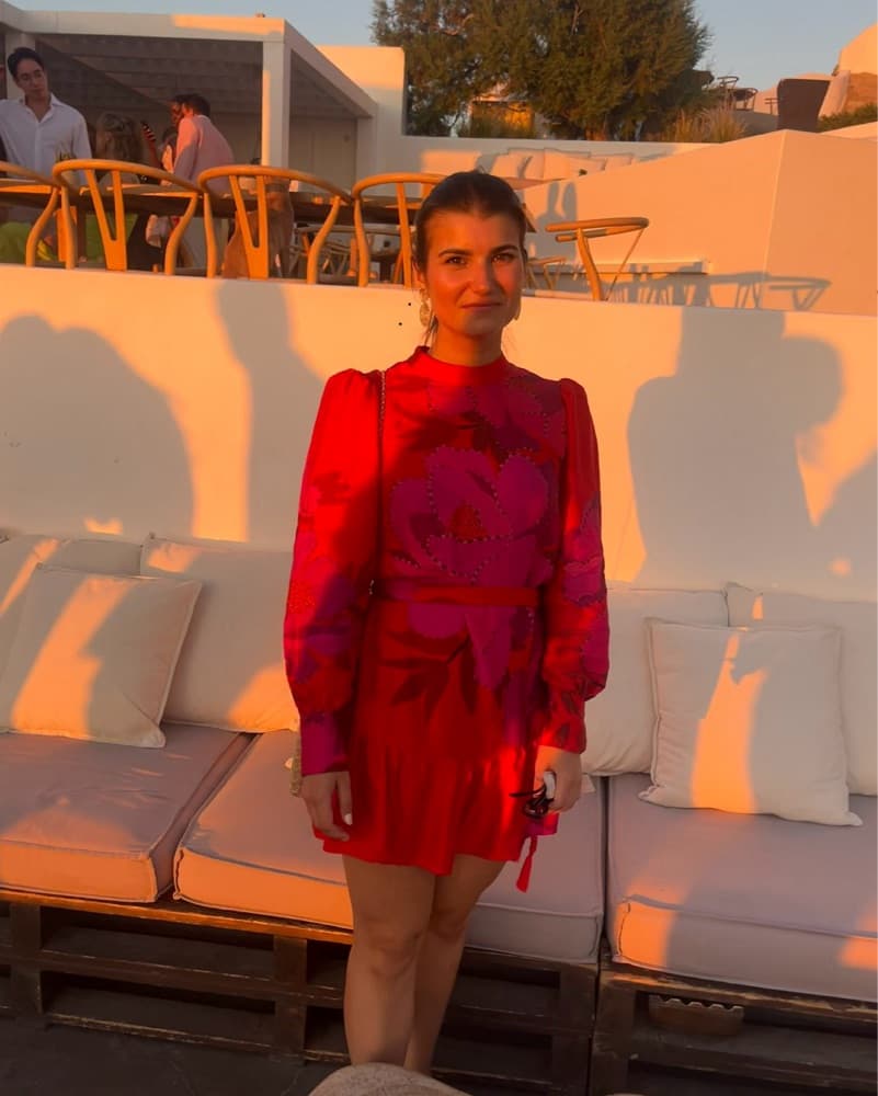 Farm Rio Peony Red Mini Dress - Image 2