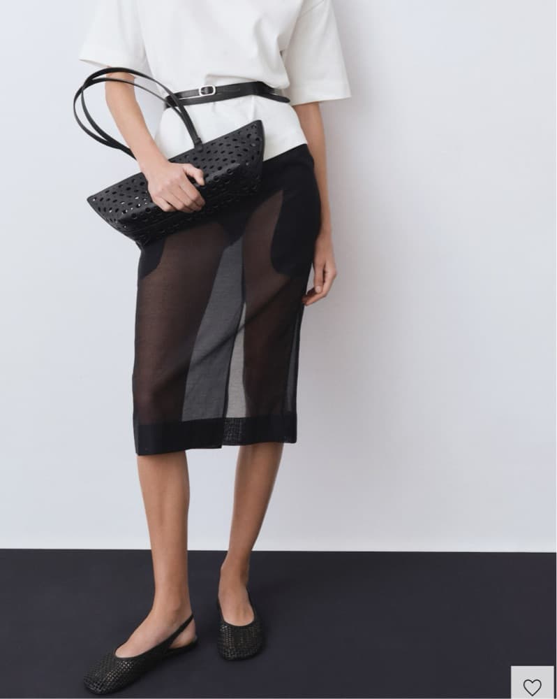 Mango Sheer Skirt  - Image 1