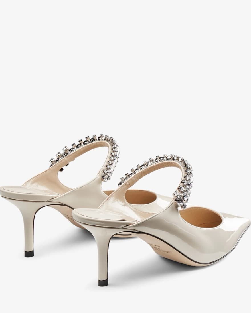 $1,095 Jimmy Choo Bing 65 Mules In Linen - Image 4