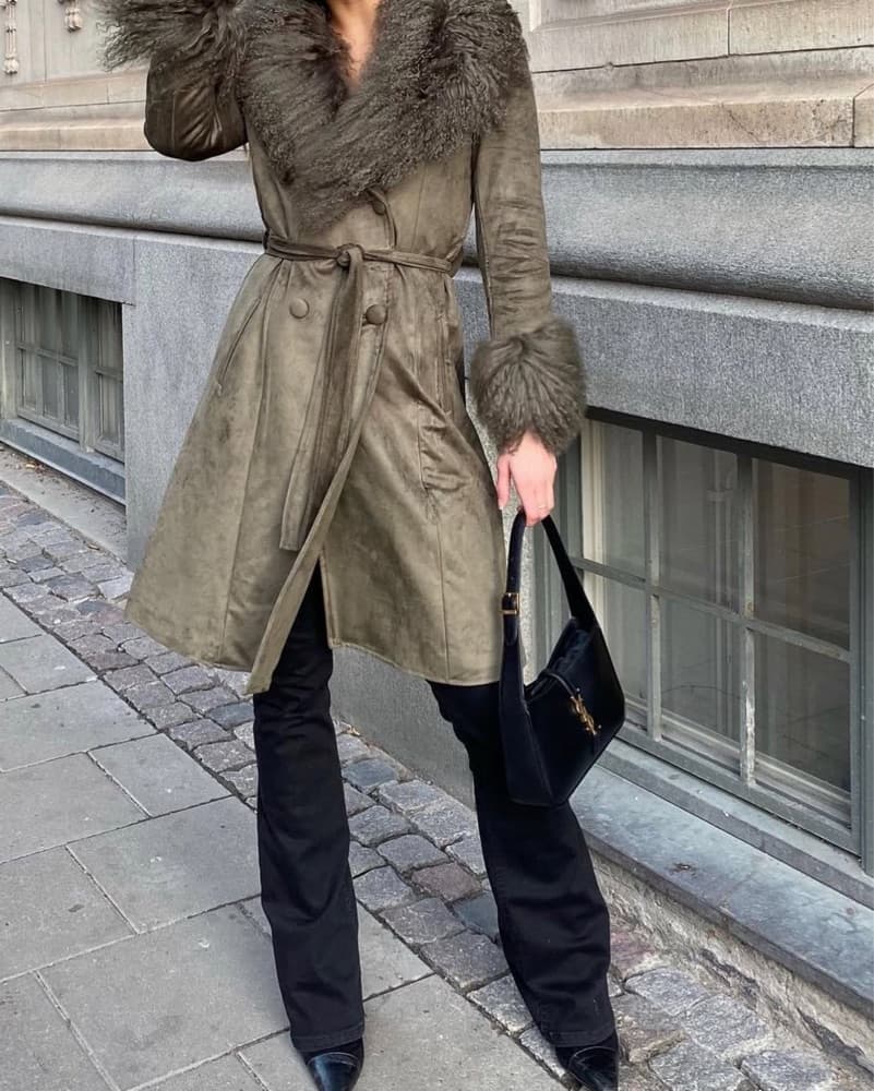 Charlotte Simone Green Penny Coat - Image 3