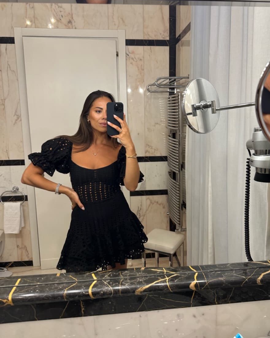 $600 Charo Ruiz jean Black Dress - Image 4