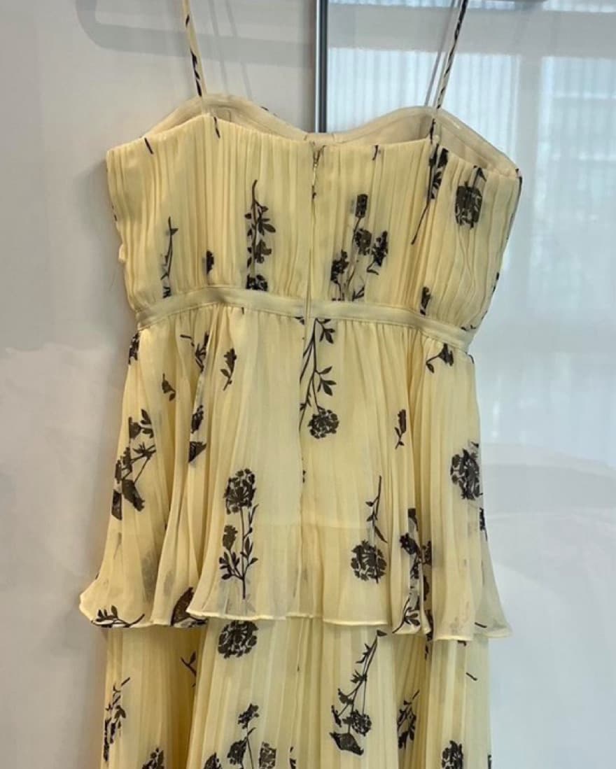 Self-portrait Women's Yellow Dress - Image 4