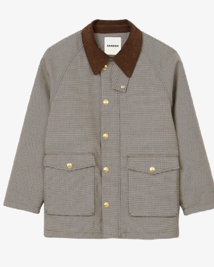 Sandro Check Coat - Image 1