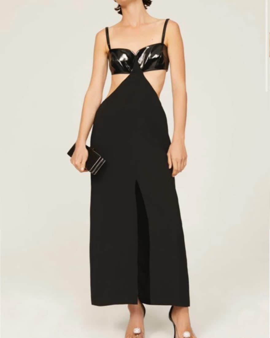 Alexis Black Cutout Dress - Xs - Image 1