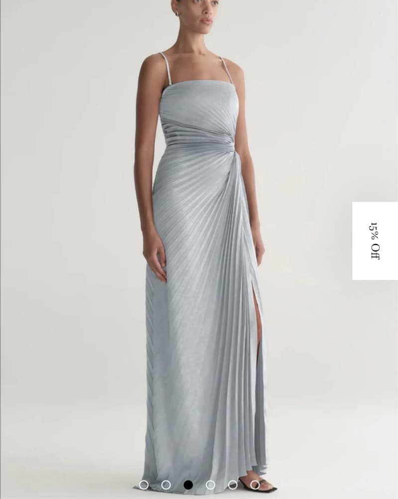 Blue Steel Layla Strapless Pleated Gown - Image 2