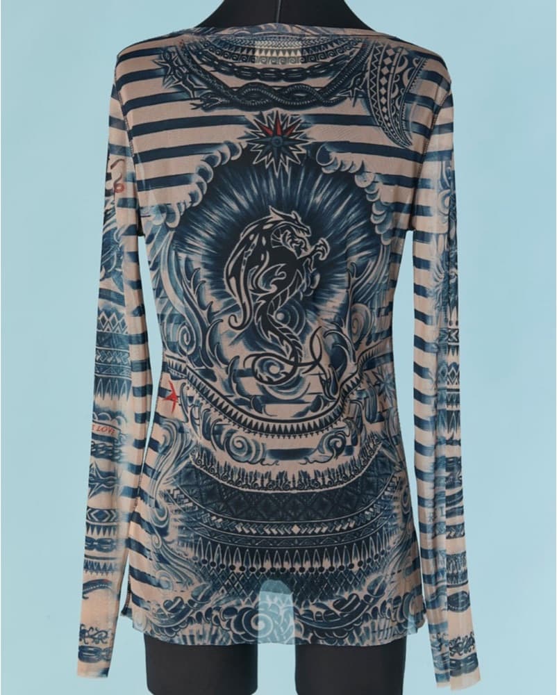 JPG Lindex Tattoo Printed MeshTop - Image 3