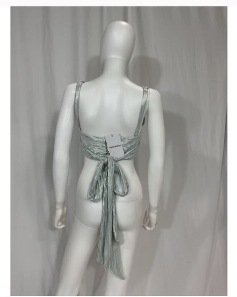 Sabina Musayev + Revolve Silver Top - Image 3