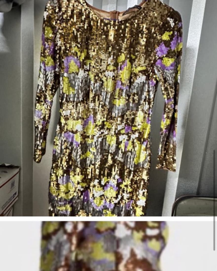 Zelda Long Sleeved Multi Colored Sequin - Image 3