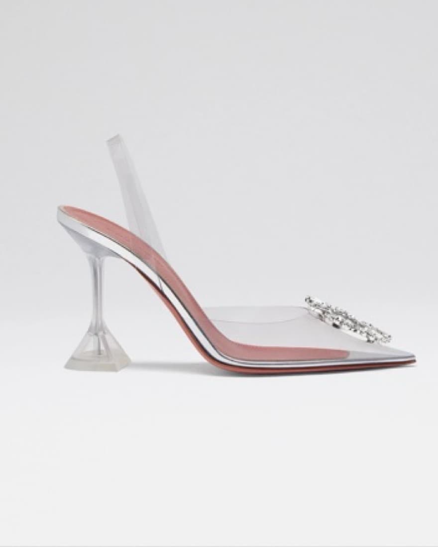 Amina Muaddi Begum Glass Sling - Image 5