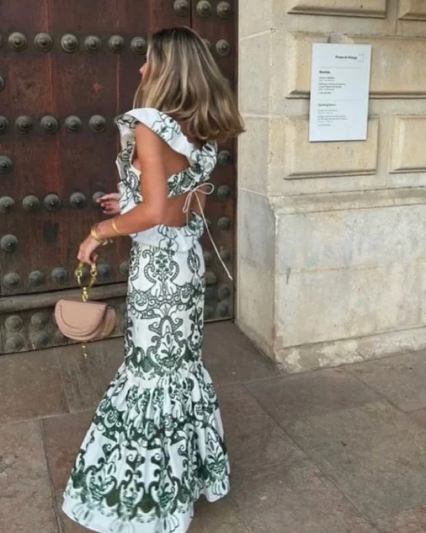 Zara Floral Midi Dress - Image 2