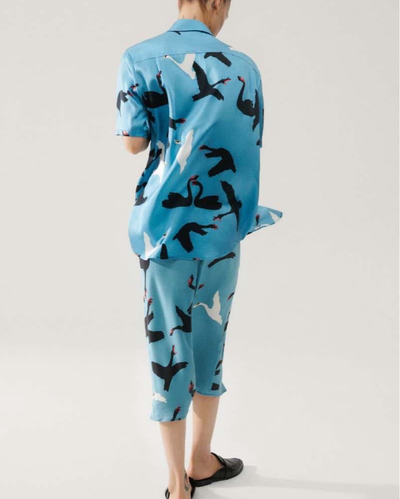 SILK LAUNDRY SLIP DRESS + BF SHIRT - Image 1