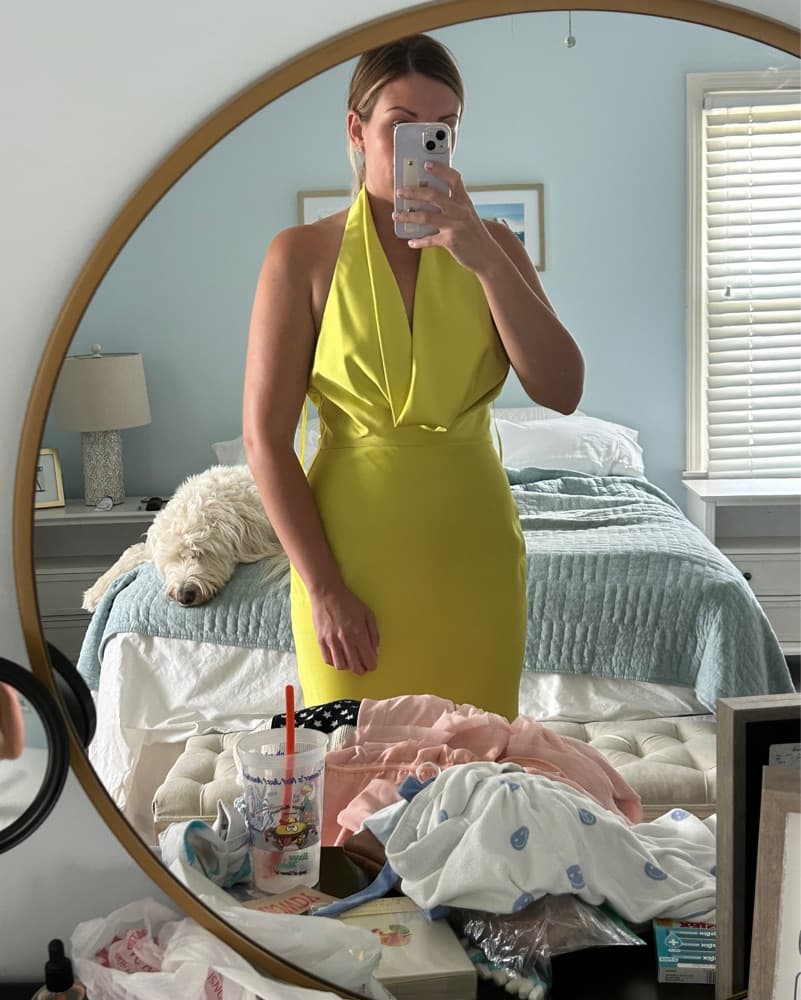 Chartreuse Formal Dress - Image 1