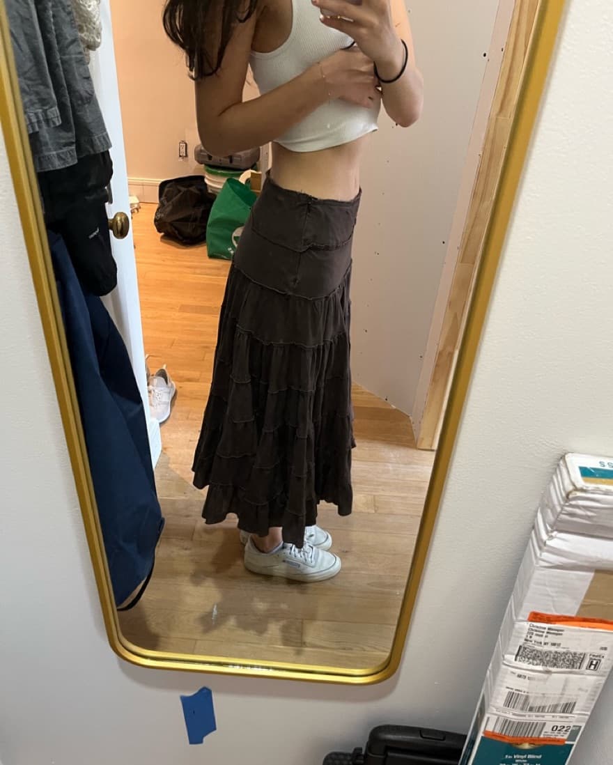 Brown Maxi Skirt - Image 2