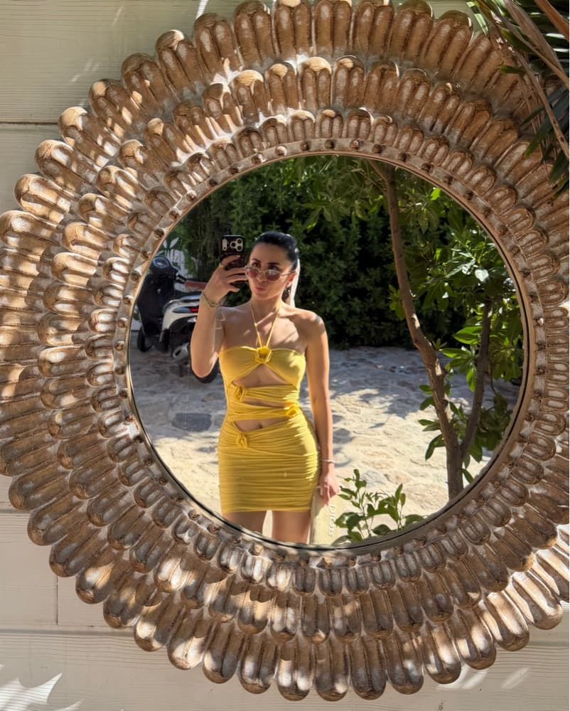 maygel coronel yellow mini dress  - Image 1