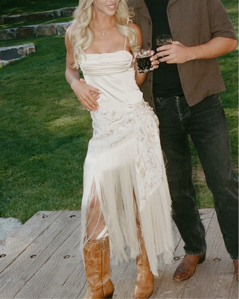 Mango Fringe Skirt & Top SET - Image 3