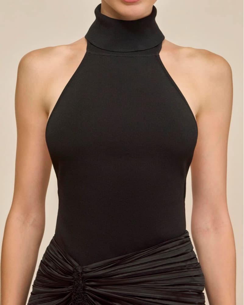Cult Gaia Black Halter Top - Image 1