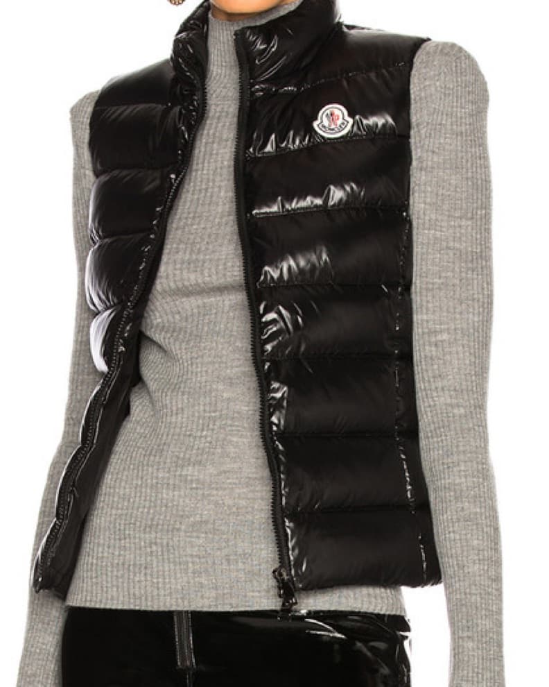Black Moncler puffer Vest - Image 1