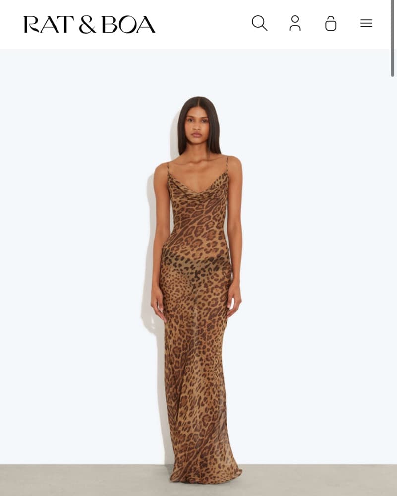 Rat And Boa VALENTINA Leopard Print - Image 1