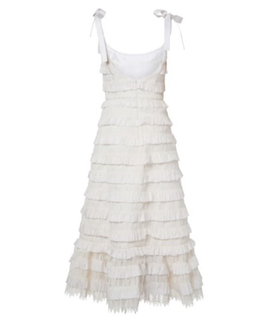 Markarian Annette Ivory Ruffle Dress - Image 3