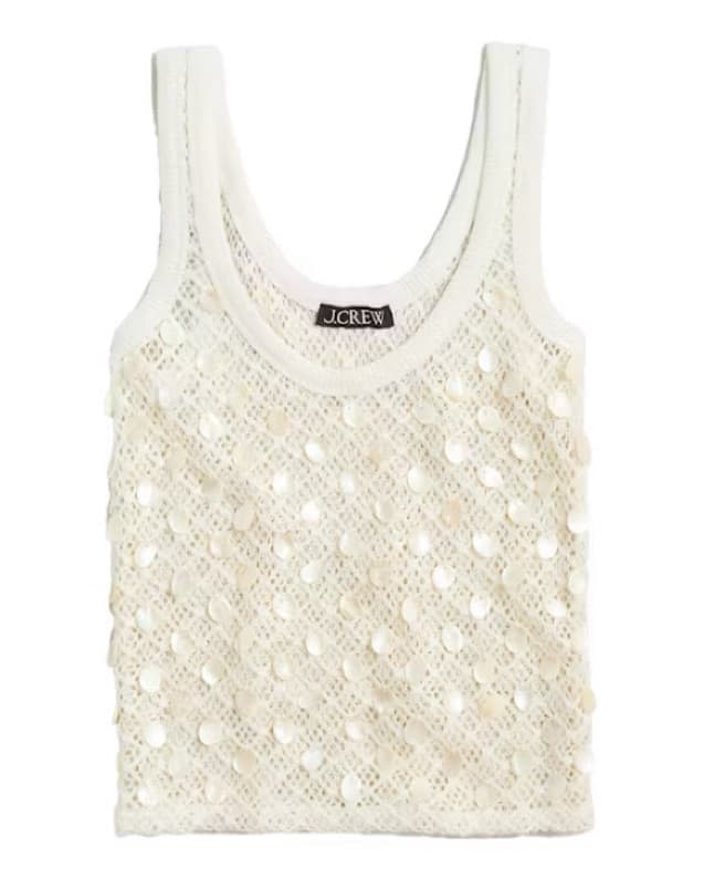 J Crew Shell Top In Ivory - Image 2