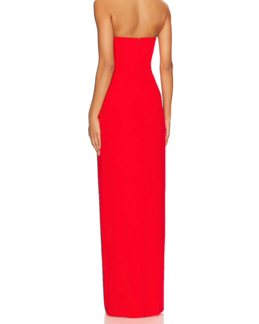 Amanda Uprichard Red Maxi Dress - Image 6