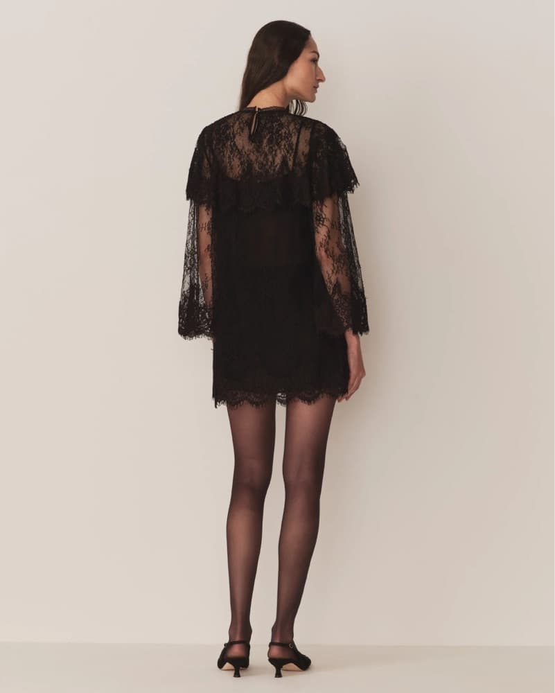 Doen Arabella Black Lace Dress - Small - Image 2