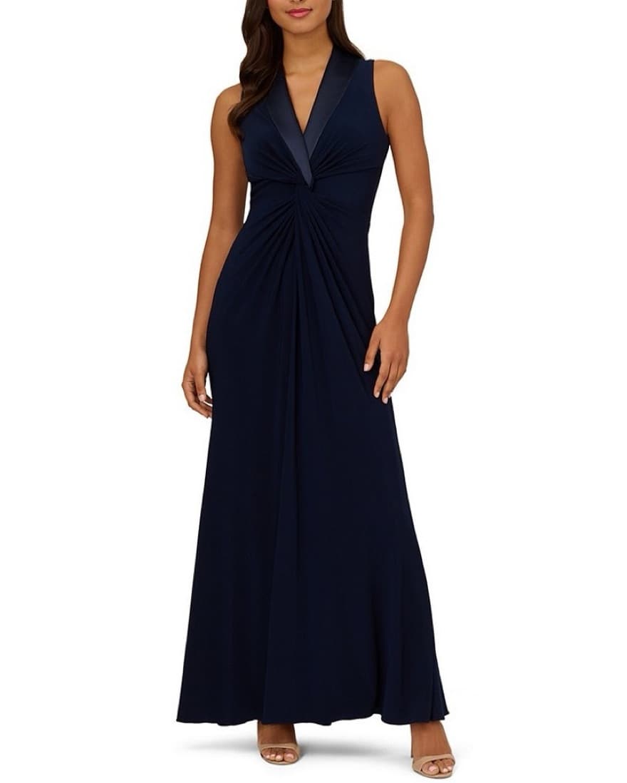 Tuxedo Surplice Dress  - Image 1