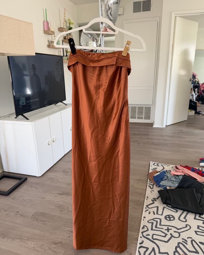 Burnt Orange Long Dress - Image 6