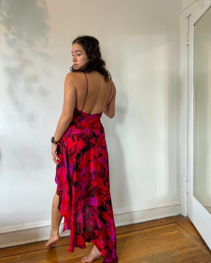 Vintage Silk Dress - Image 3