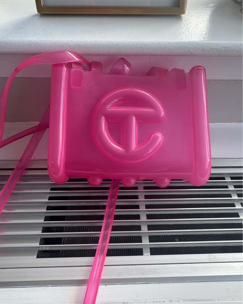 Clear Pink Telfar Small Jelly Shopper - Image 1