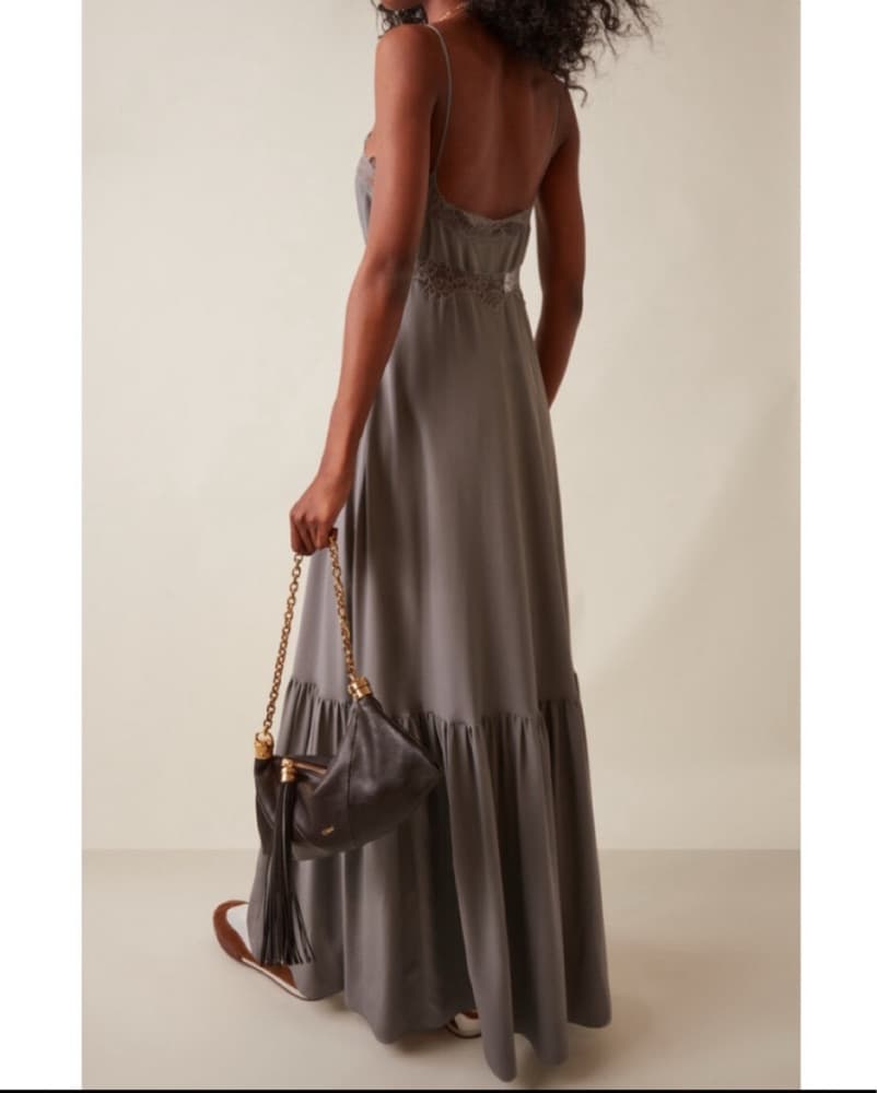 Chloe Crepe De Chine Dress - Image 3