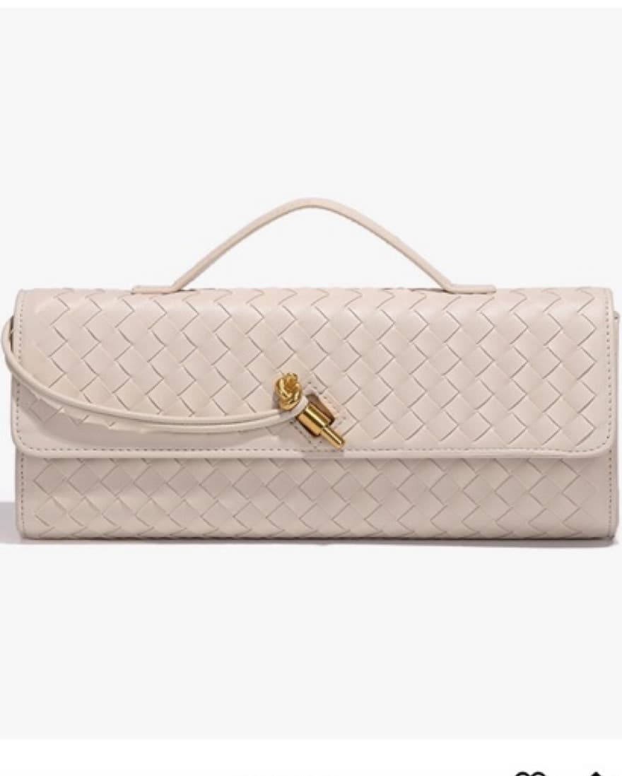 Woven Leather Clutch - Image 1