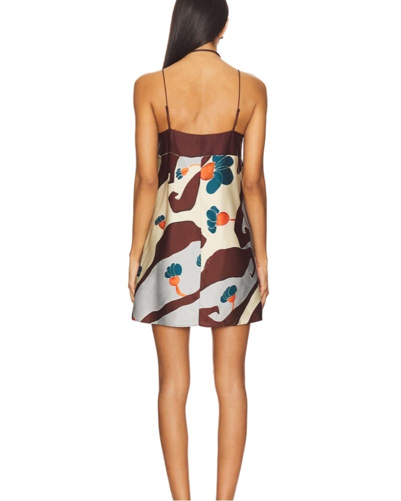 Vibrant Floral Print Slip Dress - Image 3