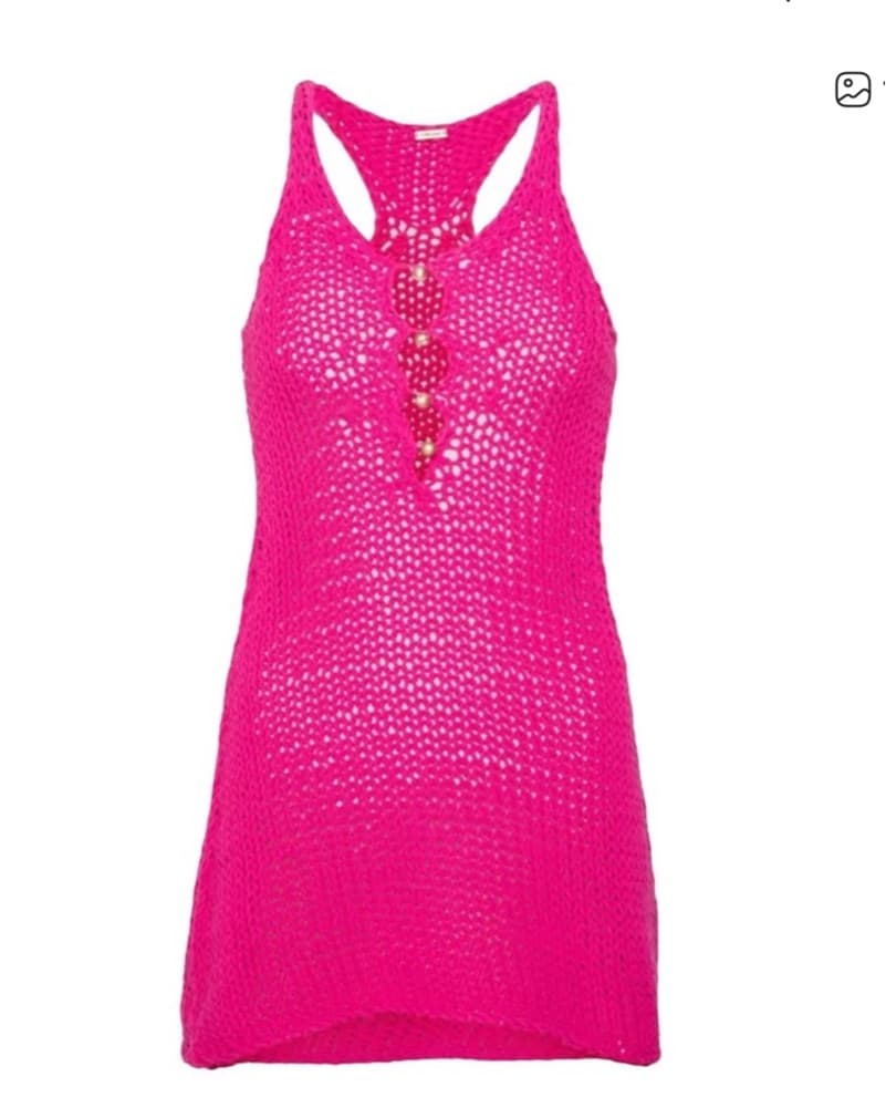 Cult Gaia Racer Back Crochet Dress  - Image 1
