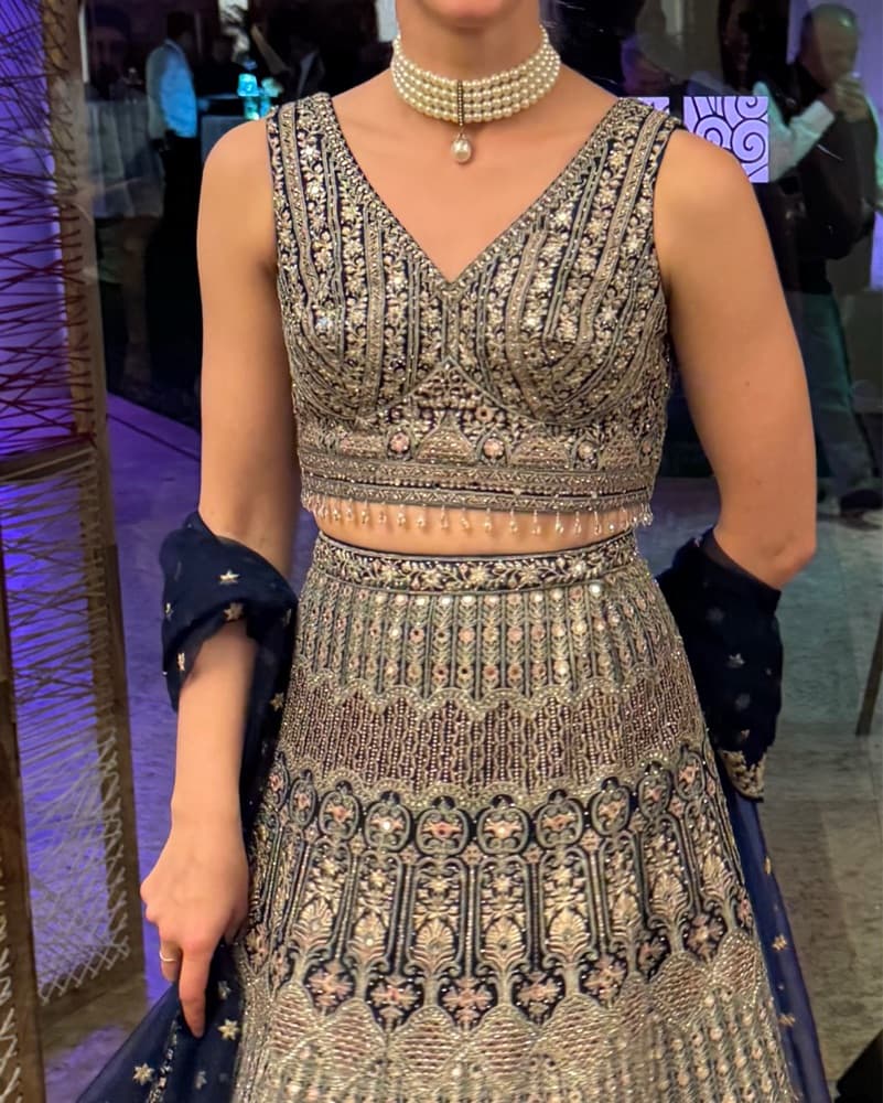 Opulent Embroidered Beaded Lehenga  - Image 4