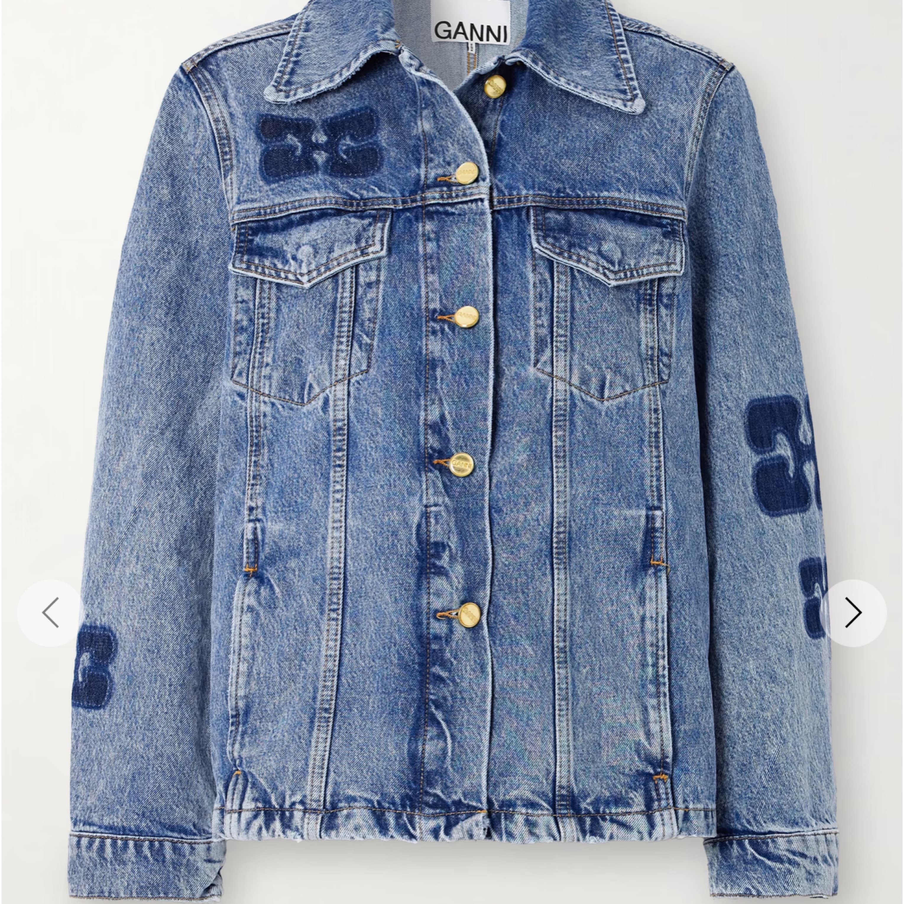 Ganni Patch Denim Jacket - Image 2