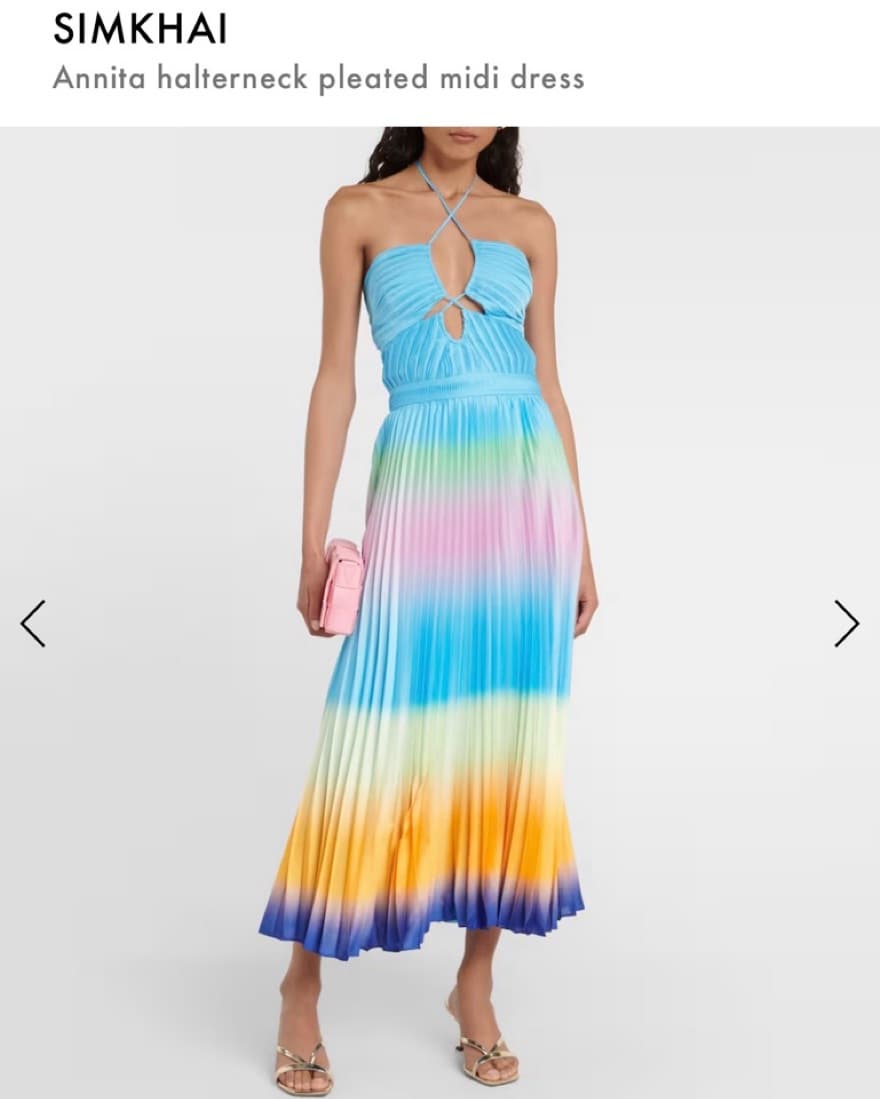 Simkhai Annita Ombre Plisse Dress - Image 1